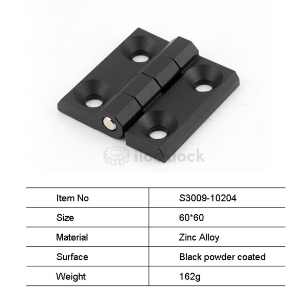 S3009 zinc alloy 4 holes or 4 bolts 60*60 cabinet External hinge - Image 4