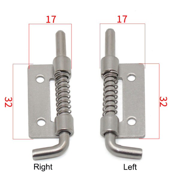 YC225-2 stainless steel right and left version 17*53 spring hinge - Image 4